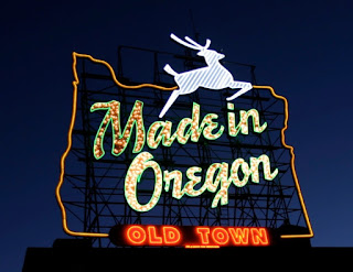 Made in Oregon sign