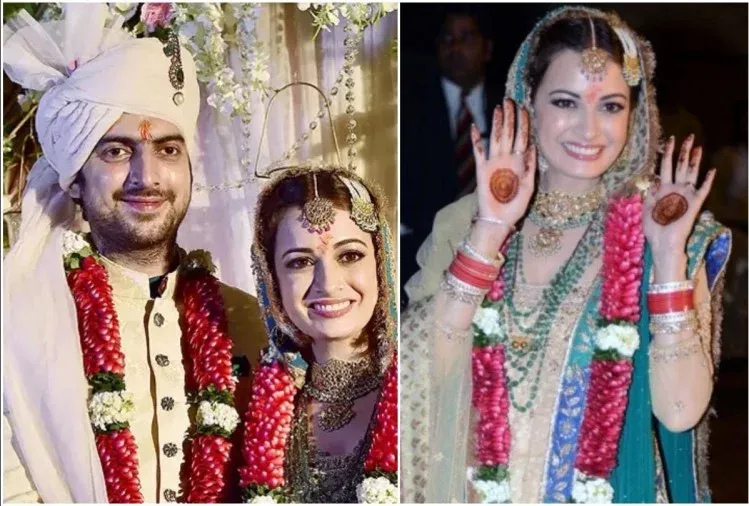 Dia Mirza Birthday Special Separated With Husband Sahil Sangha Wedding Album