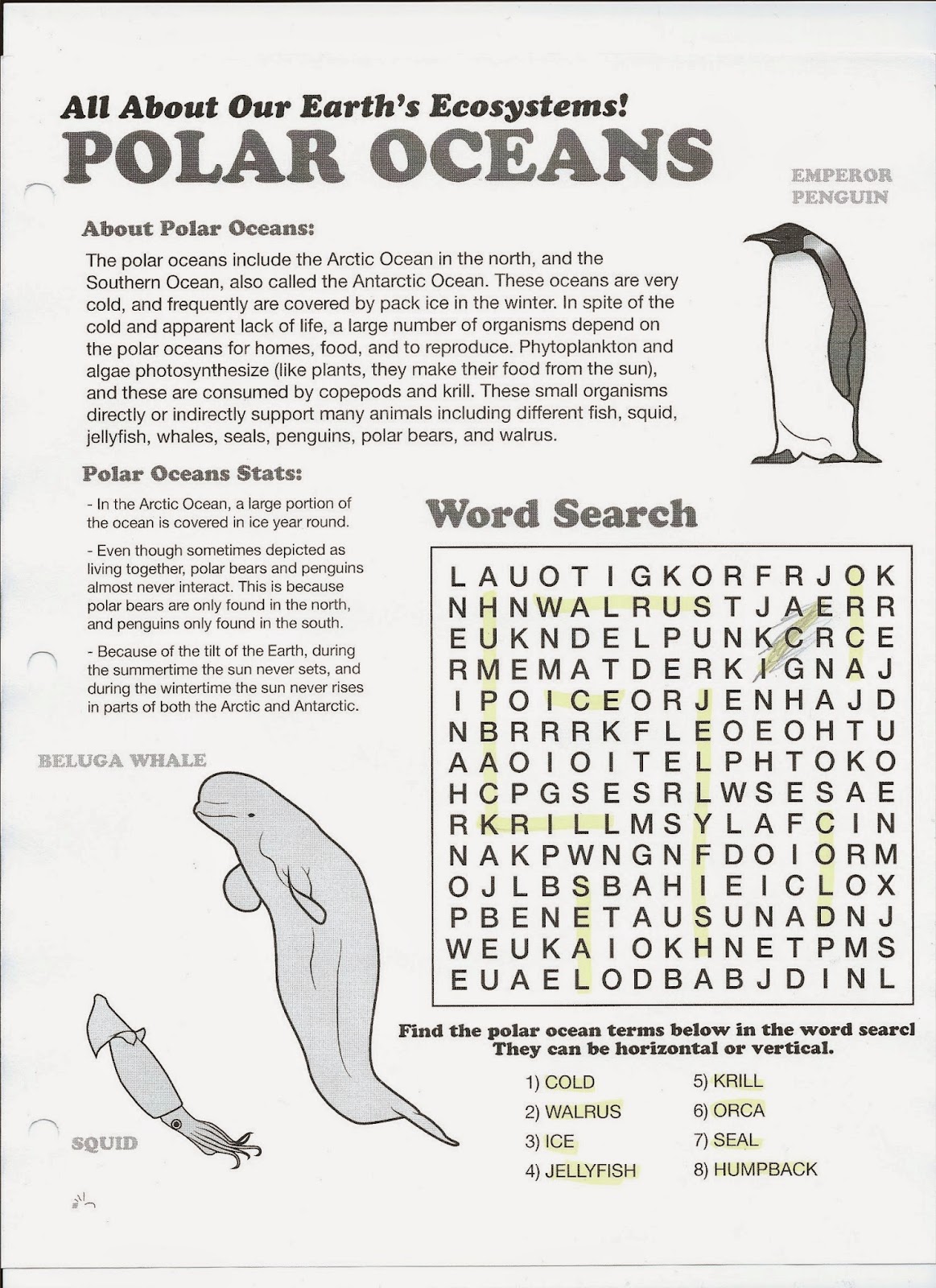 Shiloh's School Blog: science word search