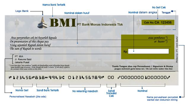 Alat Pembayaran Non Tunai Berdasarkan Kertas - Ilmu Ekonomi ID