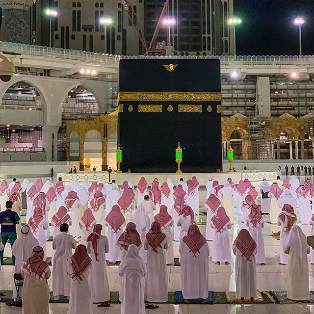 Penampakan Sholat Idul Fitri di Masjidil Haram Makkah saat Corona