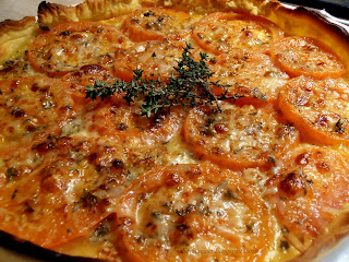 ~ Coca con tomate y mostaza ~ Tarte à la tomate et à la moutarde ~