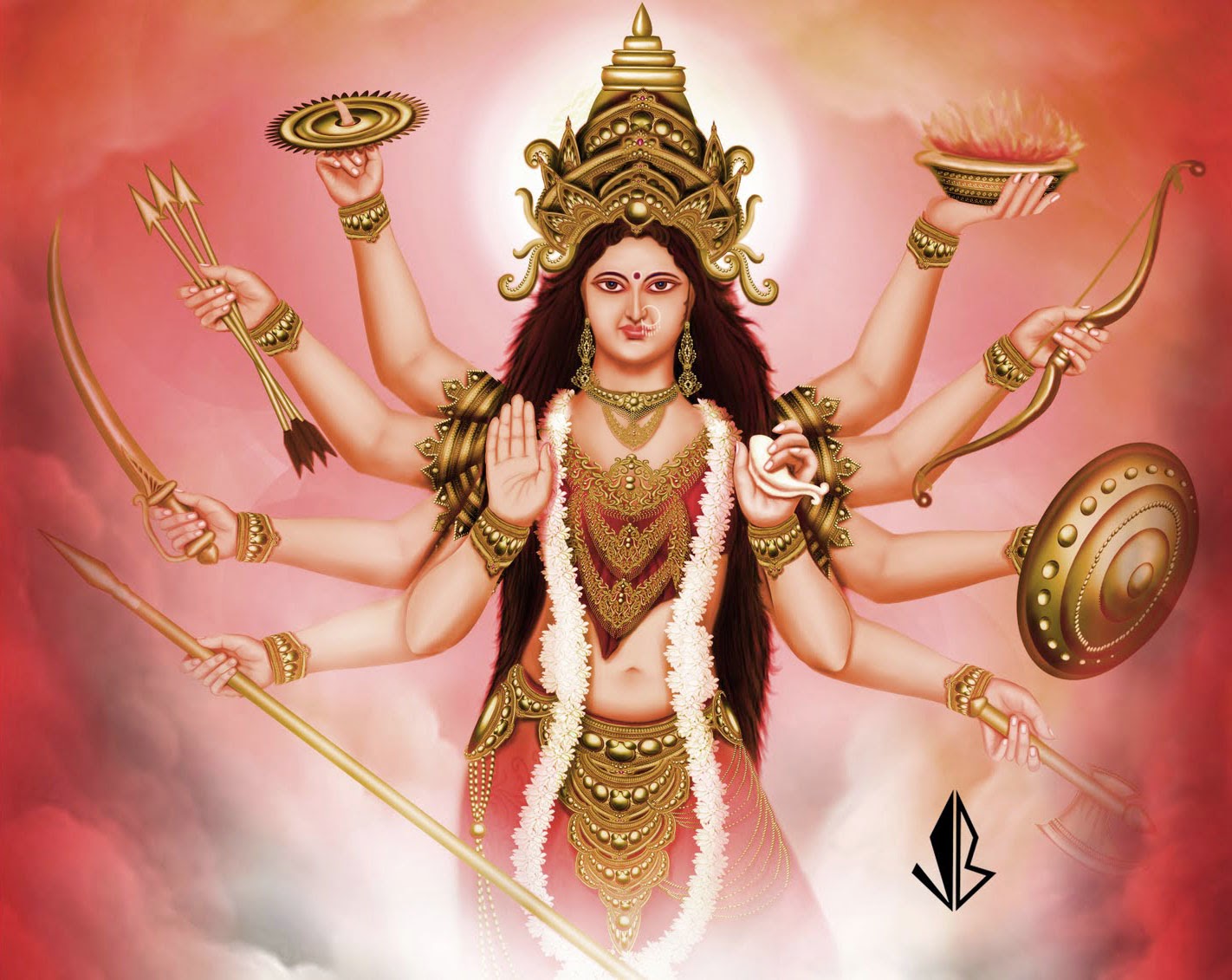 Goddess Devi Maa Durga Nice Desktop Hd Wallpapers Images Hindu God Image Hindugodimages