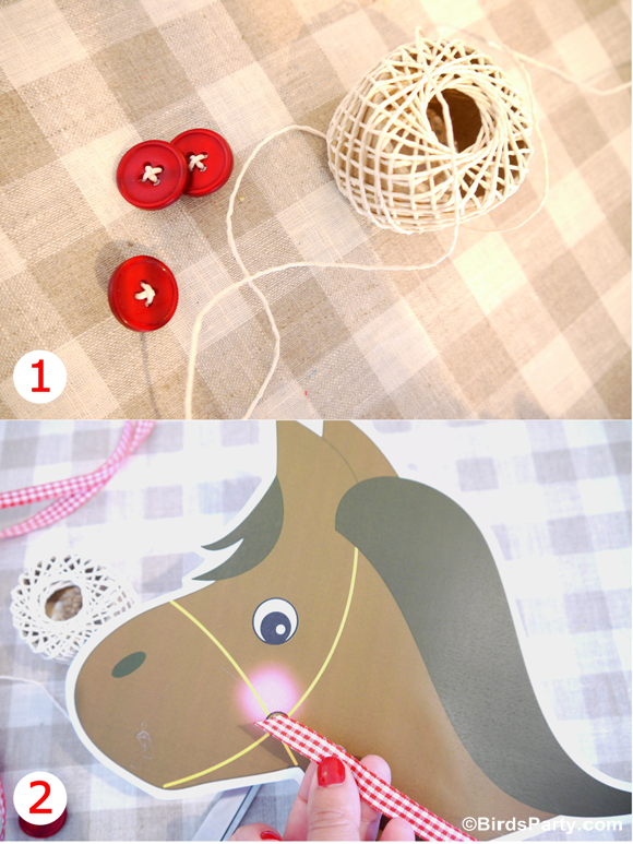 DIY Toy Horse Barnyard Birthday Photo Booth Props Party Ideas Party