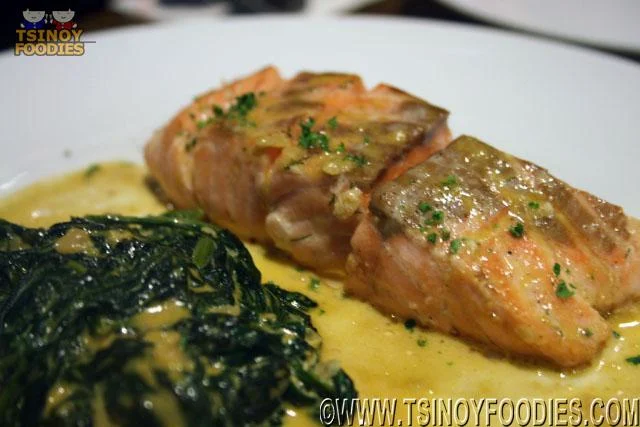 salmon with cream sauce