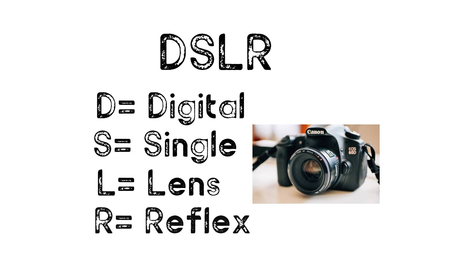 Care este forma completă de DSLR?