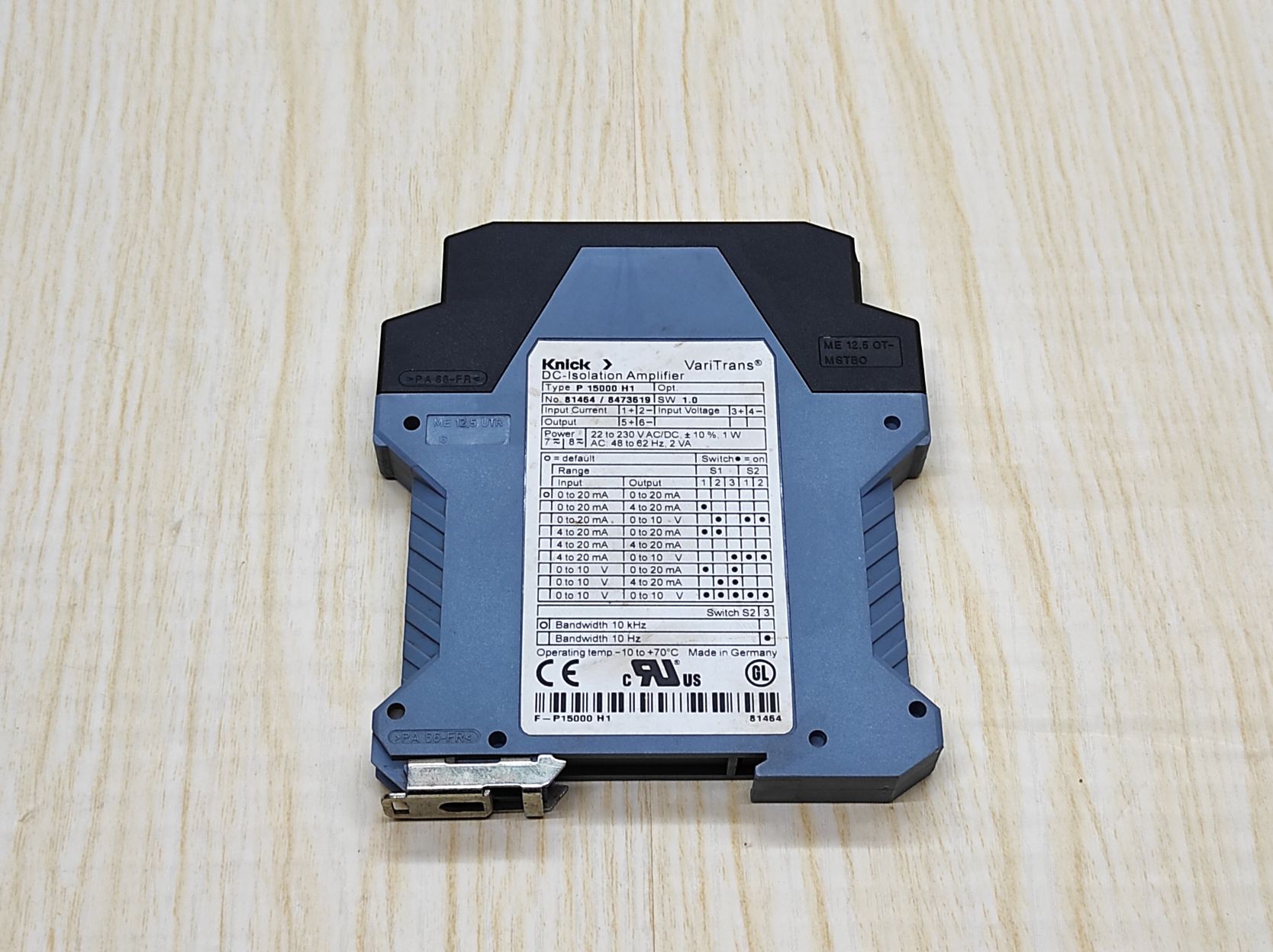 KNICK DCISOLATION AMPLIFIER P 15000 H1