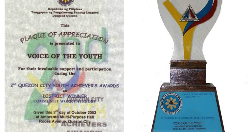 Awards Voice Of The Youth Network