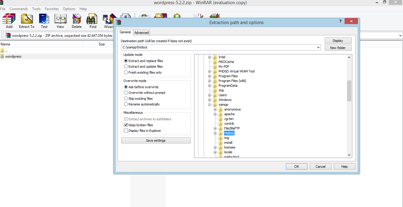 wordpress install localhost xampp wordpress install localhost xampp