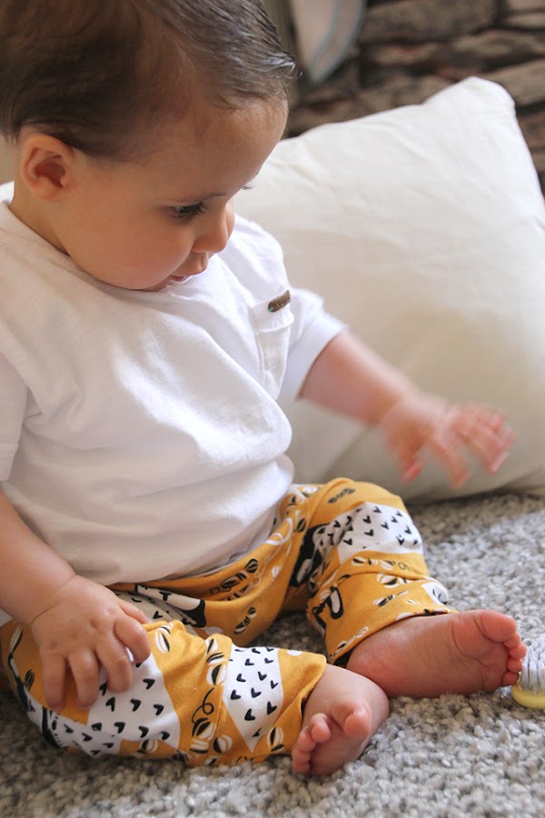 DIY Tutorial y patrones legins de bebé. Patrones gratis ropa bebe.