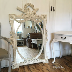 vintage french white mirror Lilyfield Life