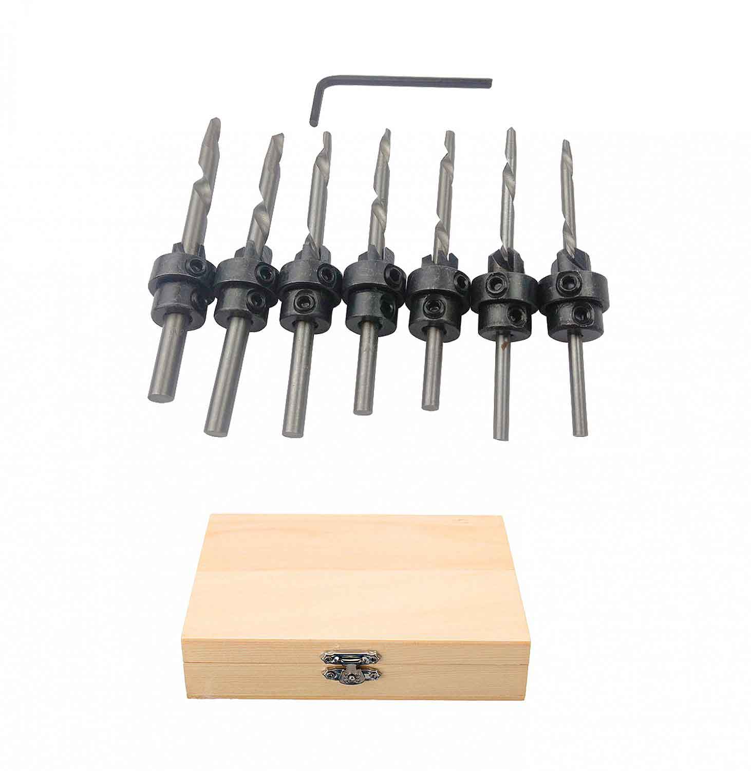 Countersink Drill Bit HSS Screw Depth Stop Collars hown store HOWN