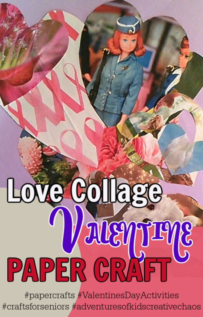 Easy Valentines Day Paper Craft for Kids: Love Collage - Adventures of