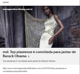 Top piauiense é convidada para jantar de Barack Obama