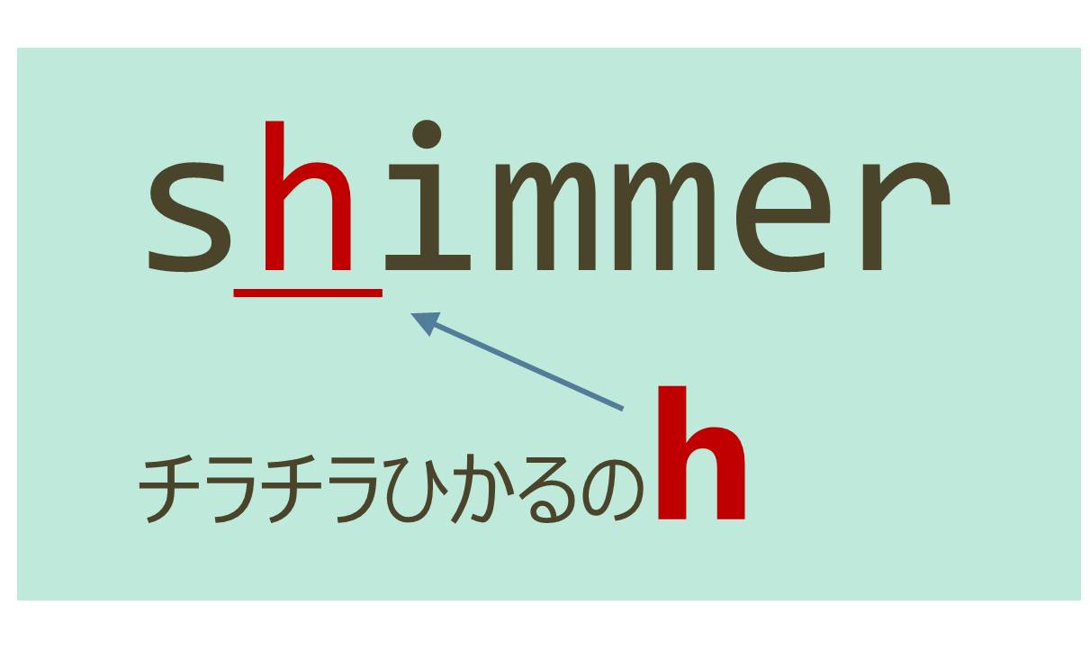 スペルが似ている英単語 Shimmer Simmerの意味の違いと覚え方 Tanes Eigo Blog