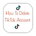 How To Delete Tiktok Account