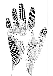 henna mehndi hand patterns paper mehandi painting designs hands simple middle traditional doodle zentangle doodles easy flowers draw tattoo arabic