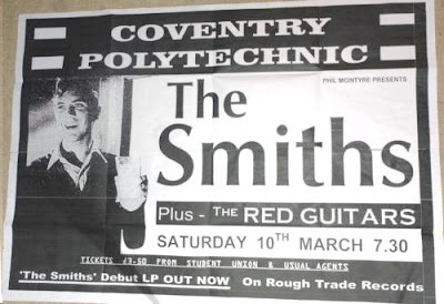 A poster from The Smiths first tour in 1983
