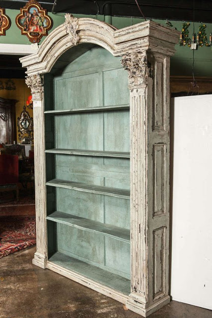 Decorating With Antique Bookcases, White Glass Front Bookcase Antique