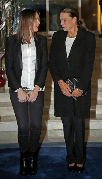 Princess Stephanie of Monaco and Pauline Ducruet at World AIDS Day