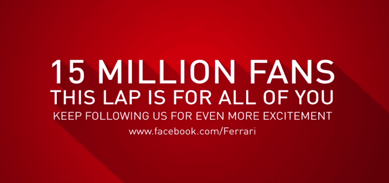 フェラーリがFacebookファン1500万人突破を記念し「ラ フェラーリ」を使った動画を公開