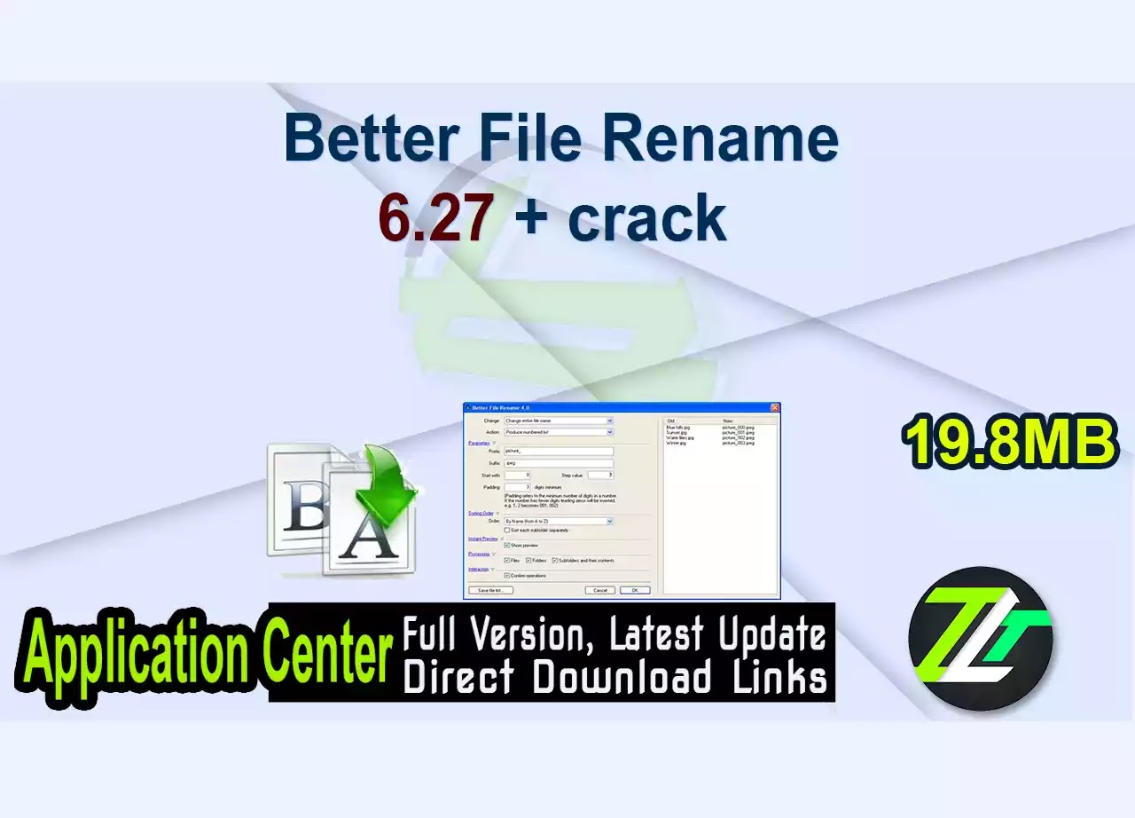 Better File Rename 6.27 + crack