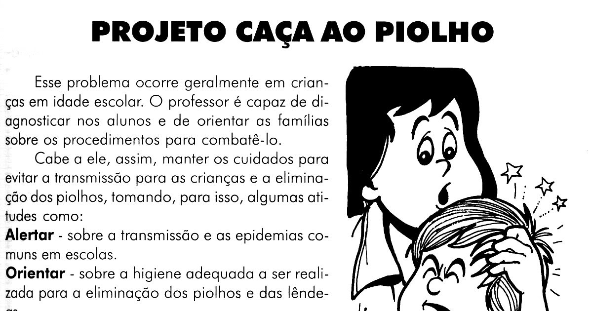 Educando por Amor: Projeto Caça ao Piolho