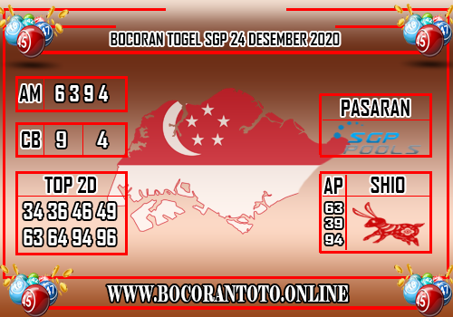 Bocoran Togel Sgp 24 Desember 2020 » Prediksi Togel Hongkong