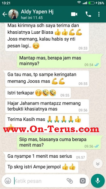 Testimoni Hajar Jahanam Mesir Terbaru Tahun 2020 Untuk Obat Kuat Oles