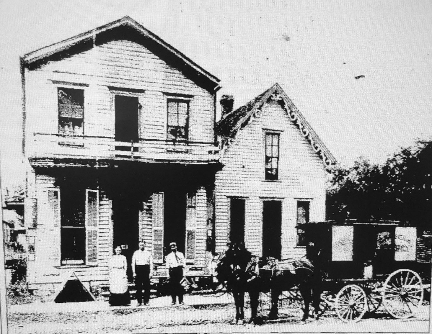 Cass County Indiana History Tailor Shop Became The Brass Rail Tavern