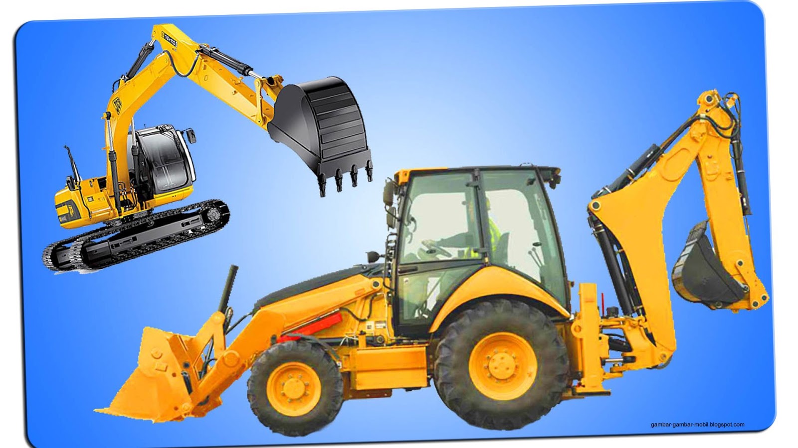 gambar mobil excavator dengan detail