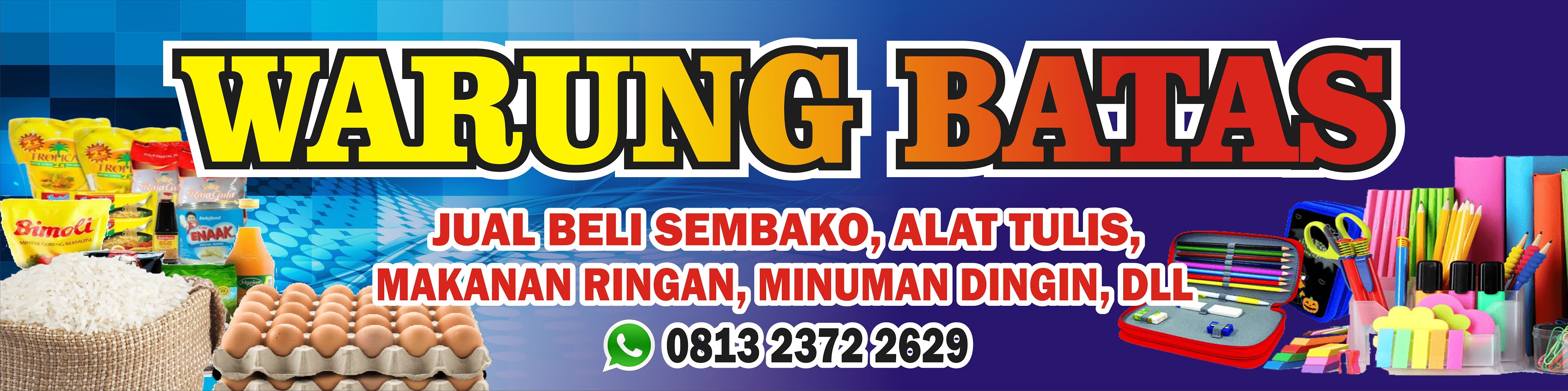 desain spanduk warung sembako
