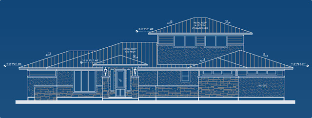 Transitional style home exterior