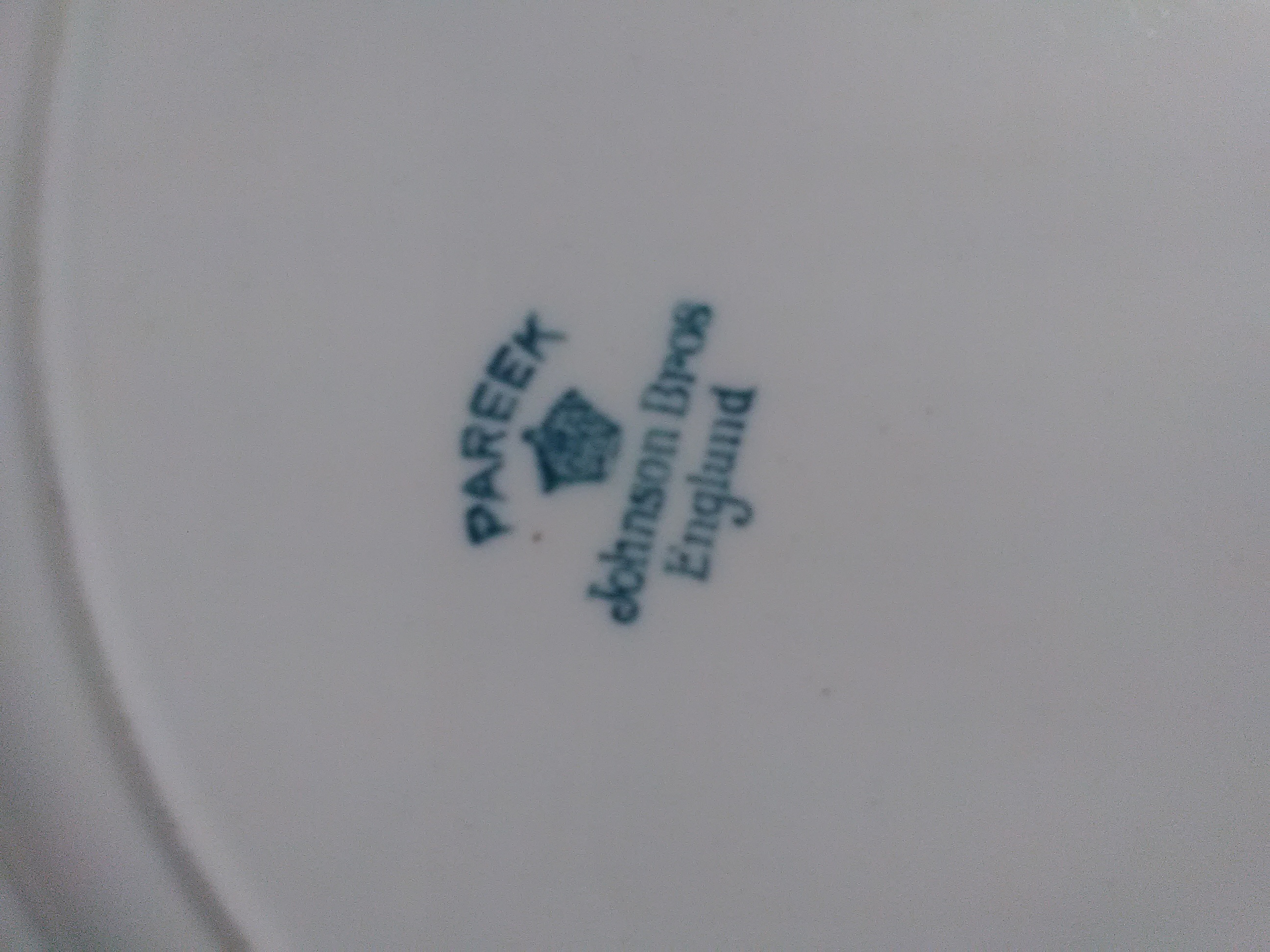 1960's Pareek Johnson Bros England Porcelain Plate with Birds