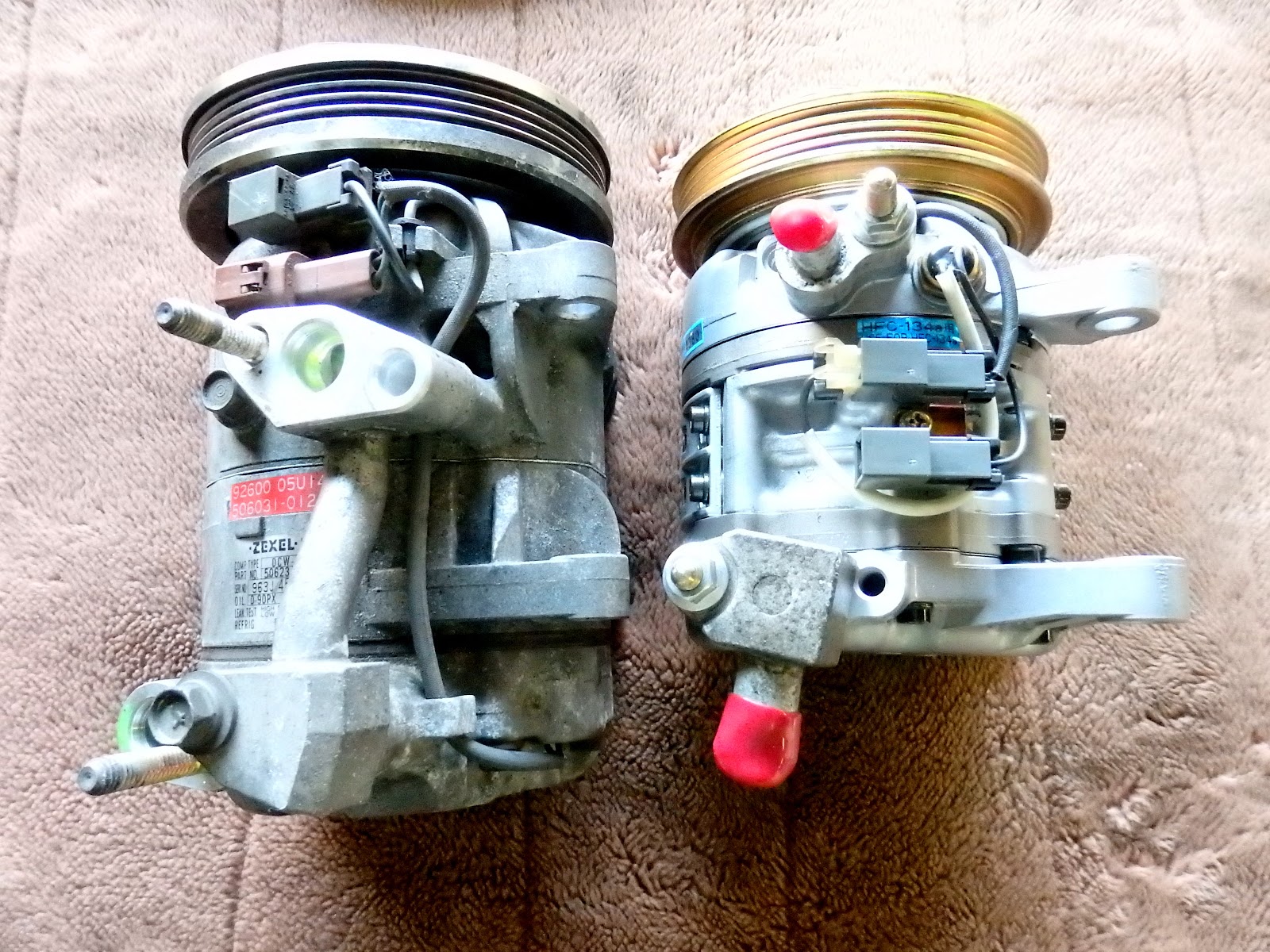 R32 スカイライン エアコンコンプレッサー コンデンサー 配管 エアコン