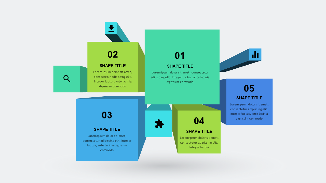 Multiple Top View PowerPoint Templates PowerPoint Free