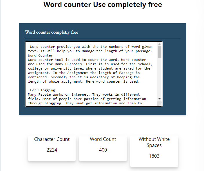 Word counter in word and character free 2021