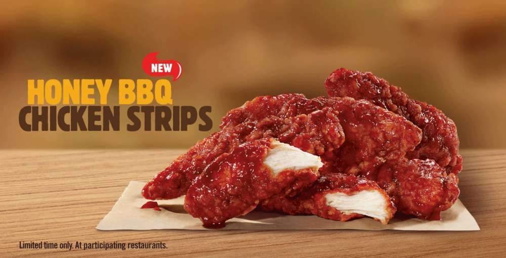 News Burger King New BBQ Bacon Whopper and Honey BBQ Strips