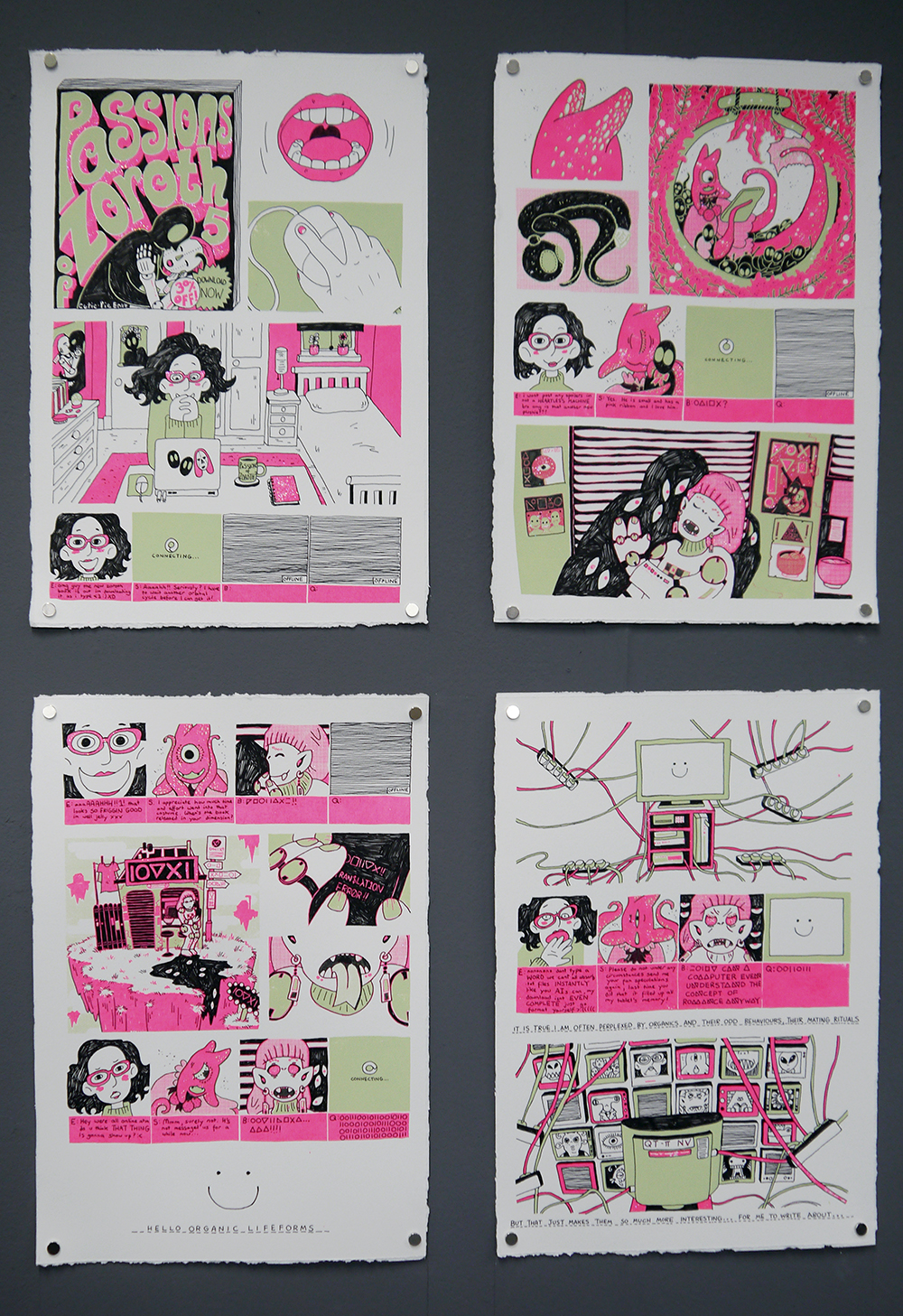 Top 5 from DJCAD Degree Show 2017: Shona Heaney Degree Show, Art School, Dundee Degree show, art exhibition, DJCAD Degree Show 2017, Duncan of Jordanstone College of Art and Design, comic art, colourful comic, Shona Heaney, Illustration