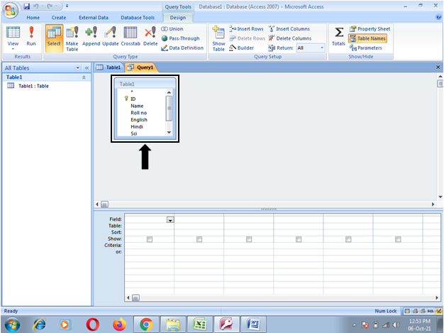 Report Card in Ms-Access