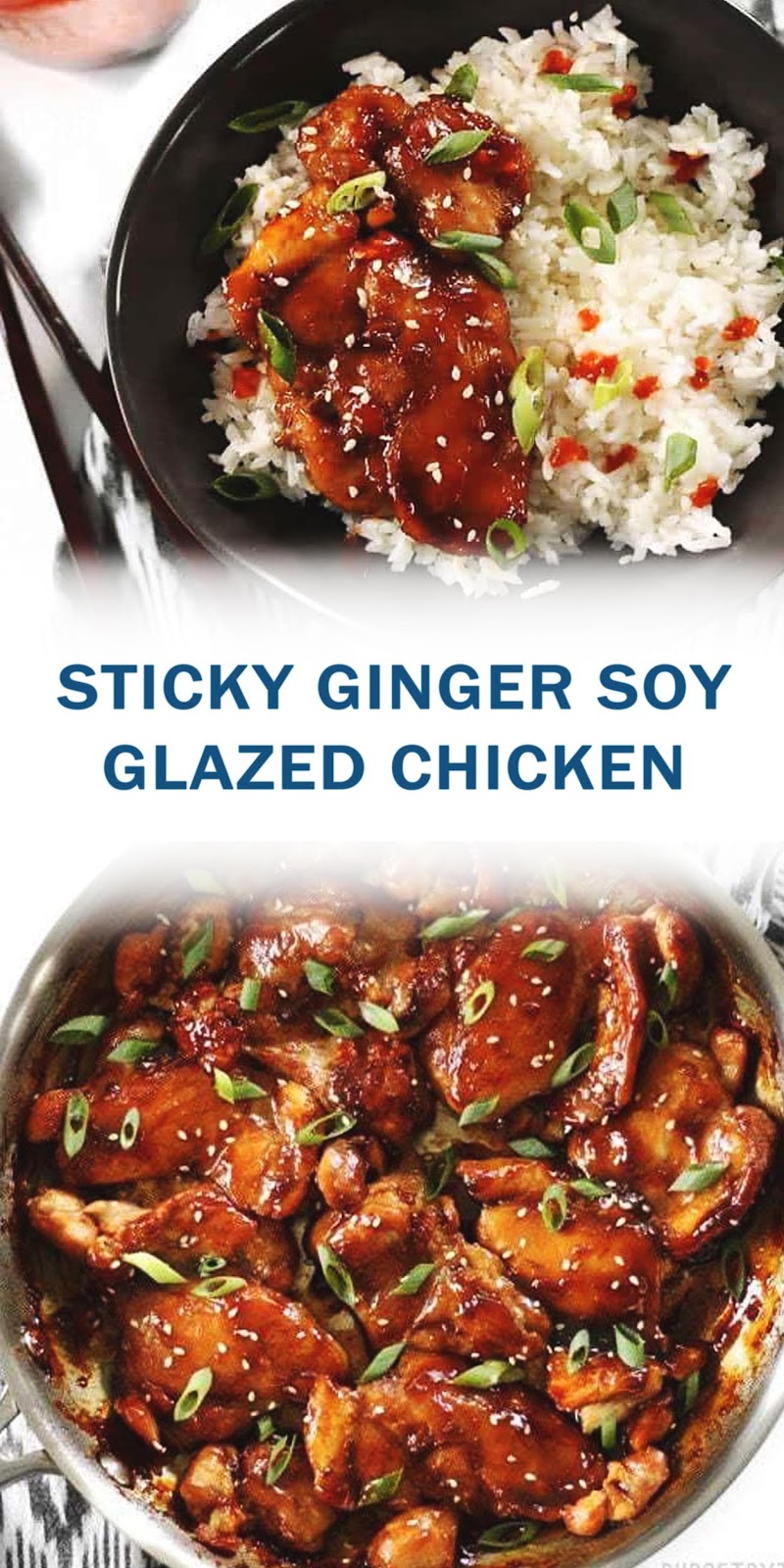 STICKY GINGER SOY GLAZED CHICKEN