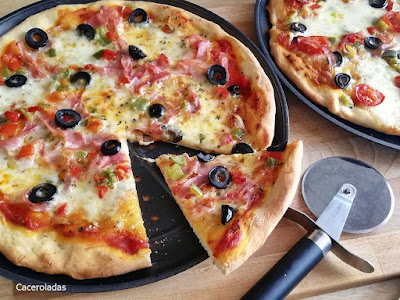 la pizza casera mas rica y fácil de preparar