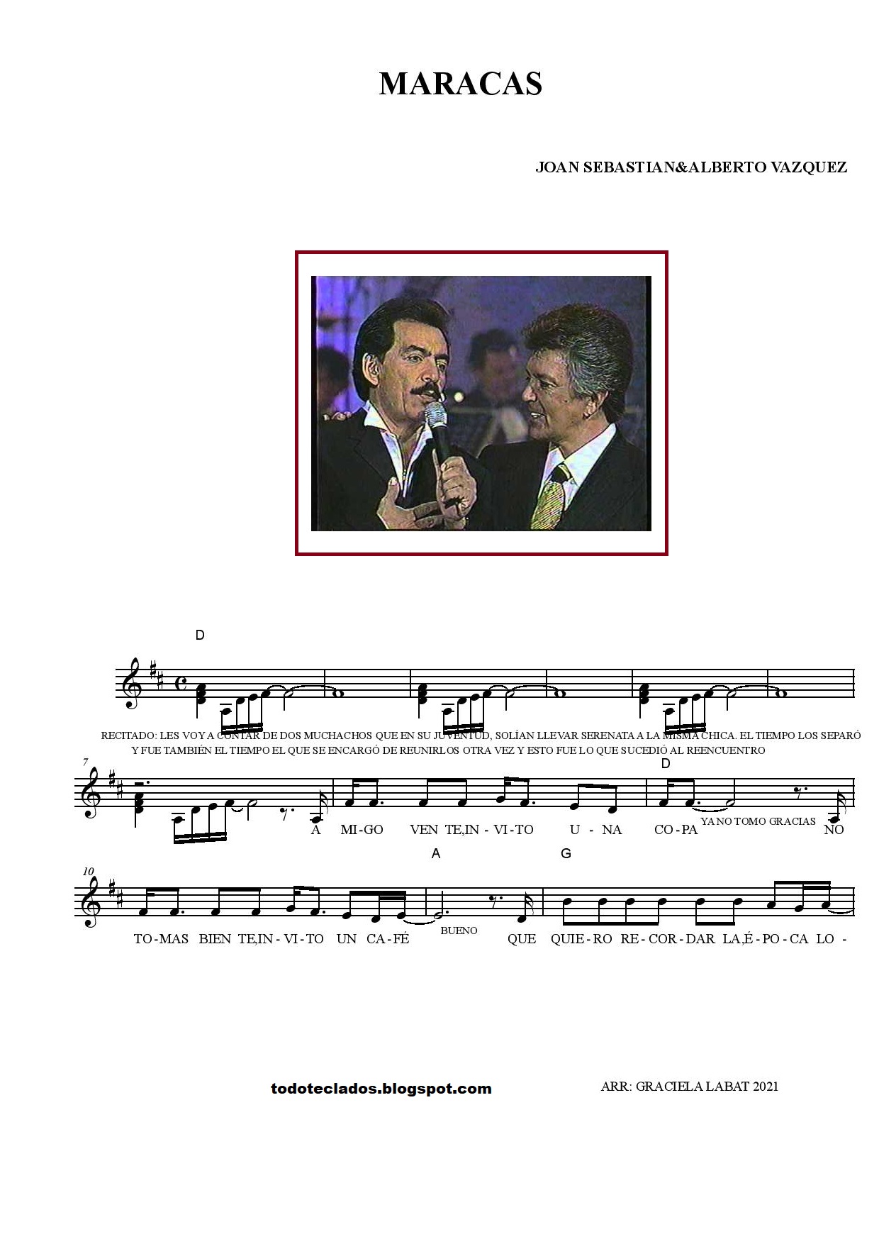 TODO TECLADOS "MARACAS" JOAN SEBASTIAN & ALBERTO VAZQUEZ