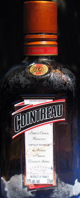 An ice cold bottle of Cointreau Liqueur
