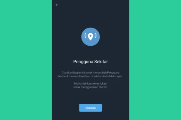 Melihat Pengguna Sekitar Di Telegram