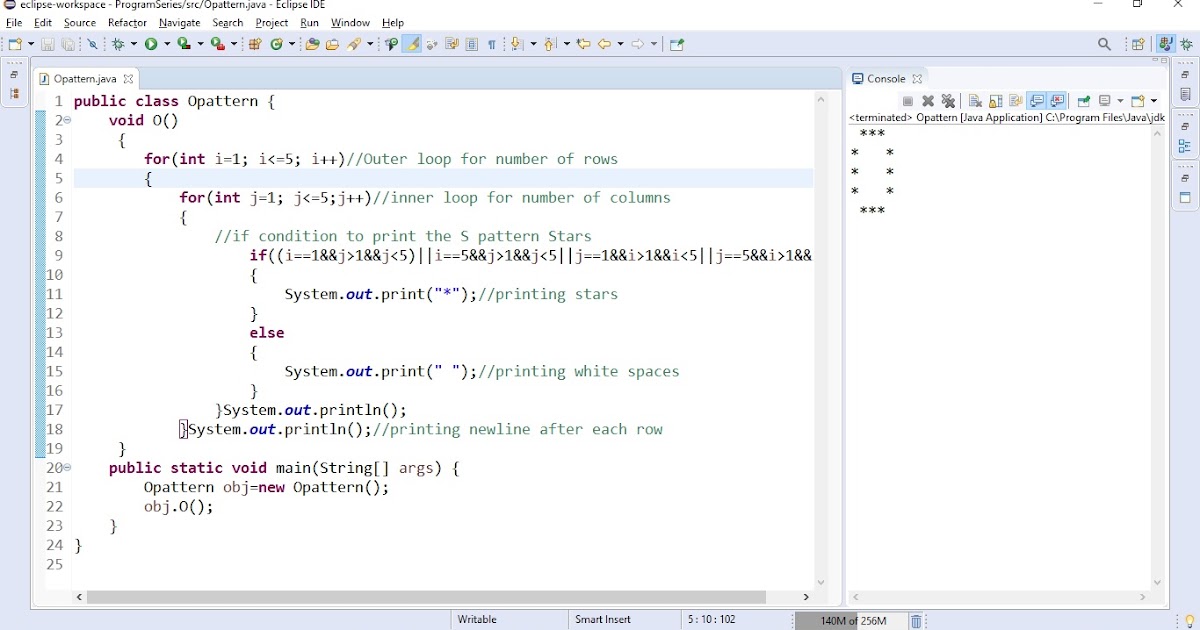 Basic Java Programs: O