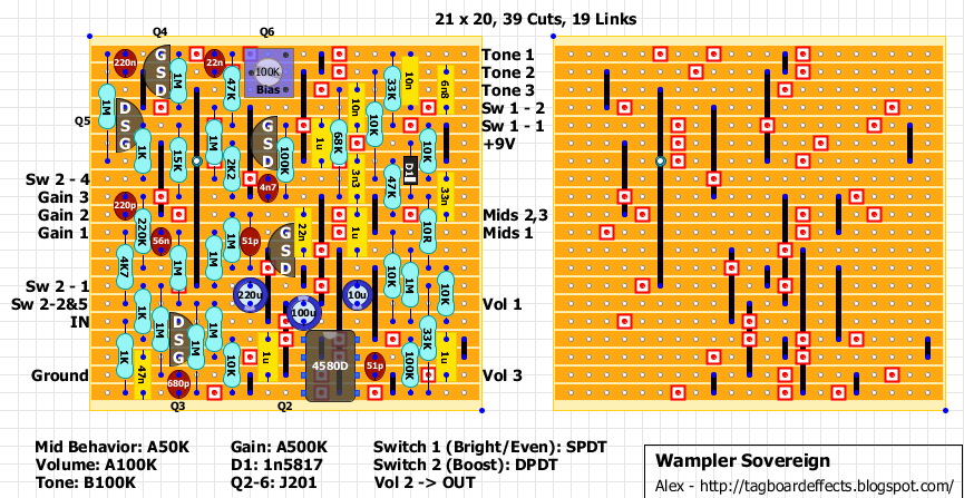 Guitar FX Layouts: Wampler Sovereign