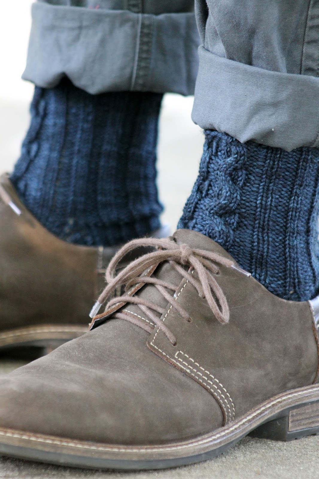 Balls to the Walls Knits Ribbon Cable Socks