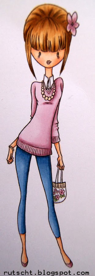 Resultado del sello nº 2 usando Rotuladores Copic