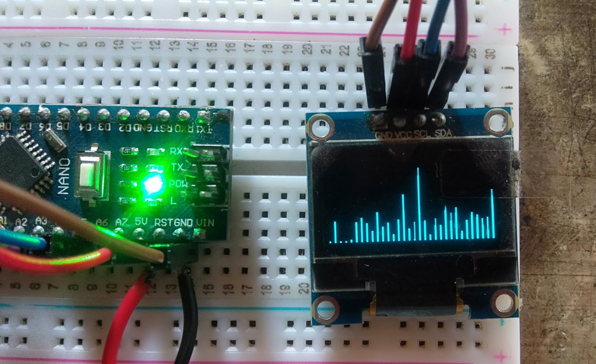 Arduino OLED Spectrum Analyzer